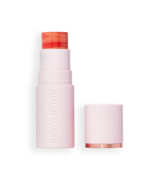 Revolution - Blush em stick Skin Silk Marble - Sunkissed Apricot