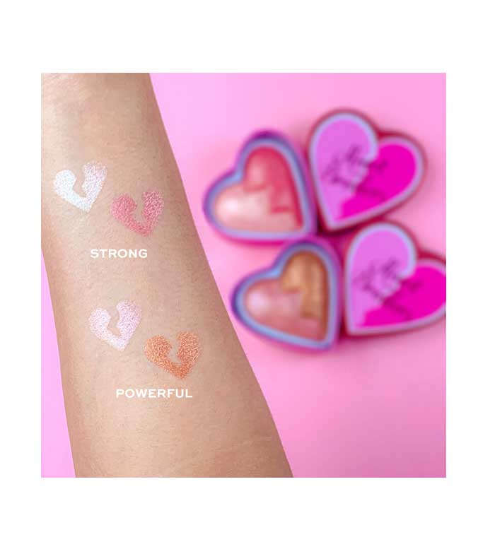 I Heart Revolution - Fard à joues en poudre Shimmer Heart Breakers - Strong