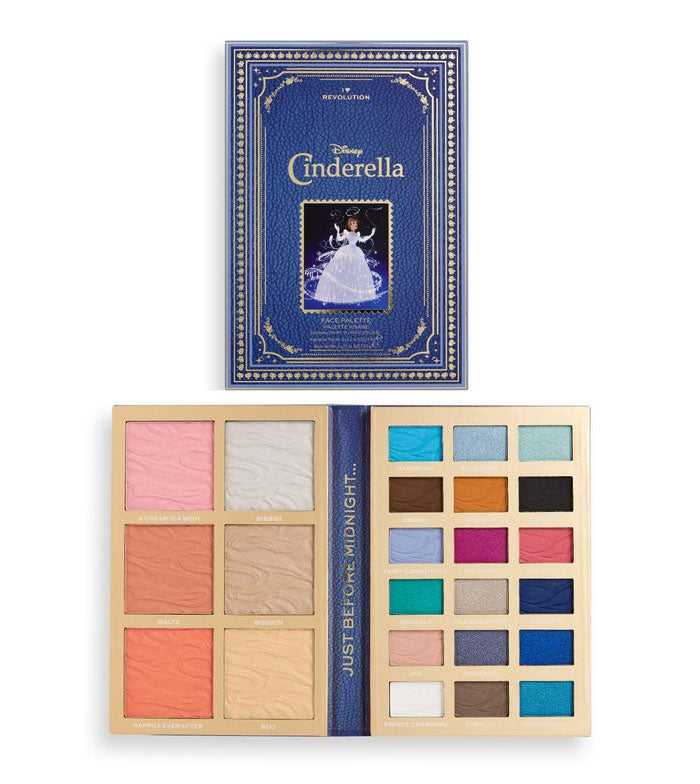 I Heart Revolution - *I Heart Revolution x Disney* - Paleta de Olhos e Rosto Storybook - Cinderella