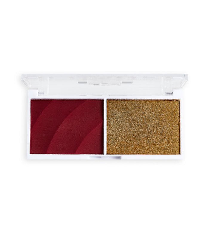 Revolution Relove - Dúo colorete e iluminador Colour Play Blushed - Wishful