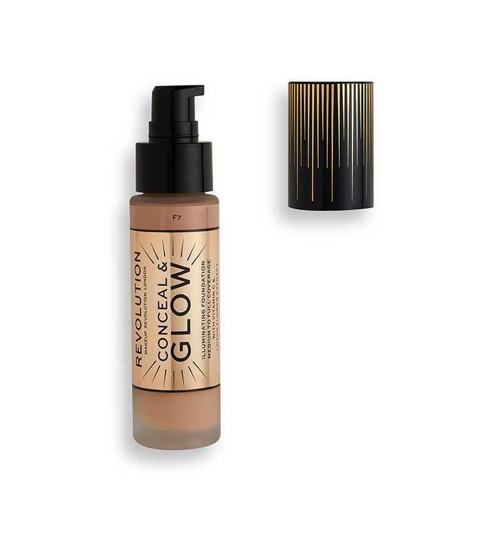 Revolution - Base de maquillaje Conceal & Glow - F7
