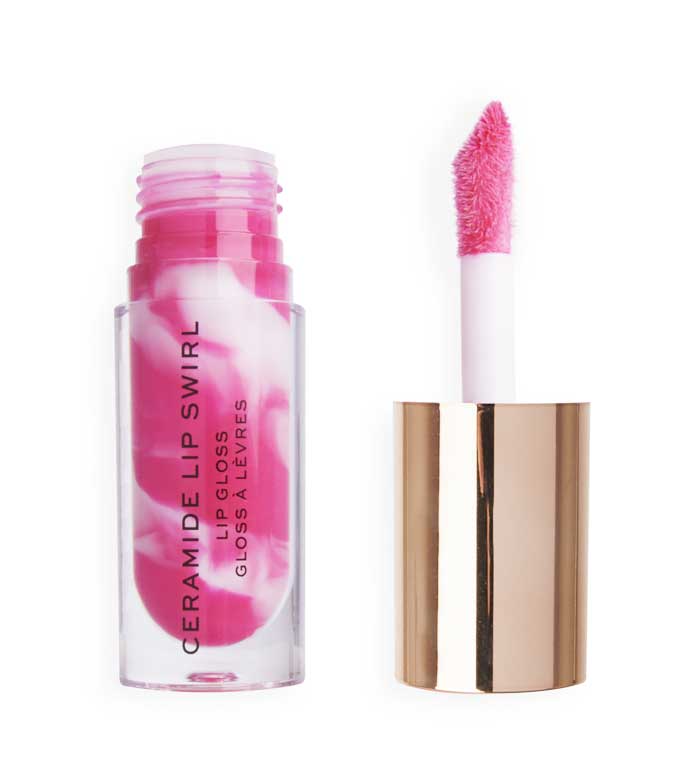 Revolution - Brillo de labios Ceramide Lip Swirl - Berry pink