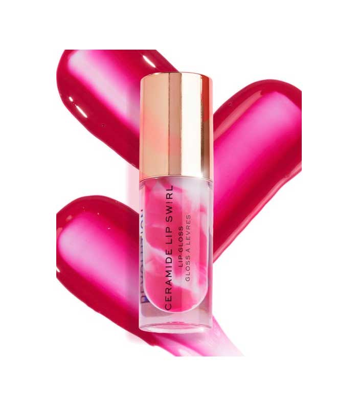 Revolution - Brillo de labios Ceramide Lip Swirl - Berry pink