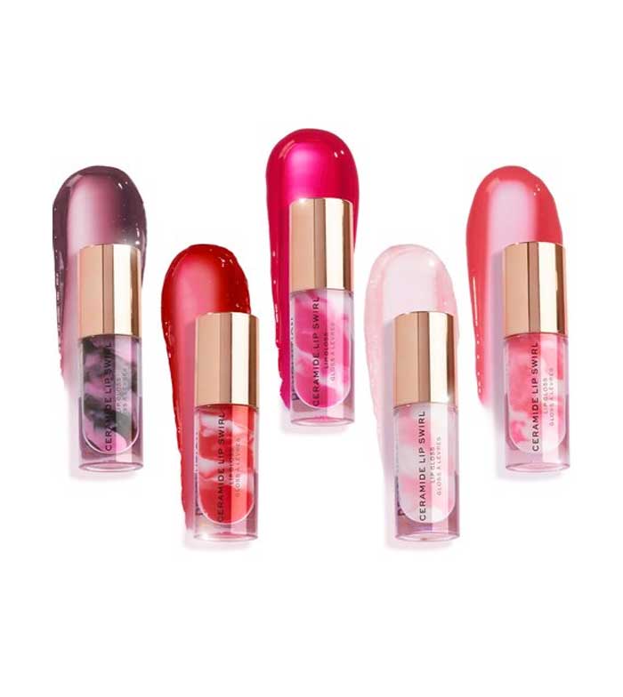 Revolution - Brillo de labios Ceramide Lip Swirl - Berry pink