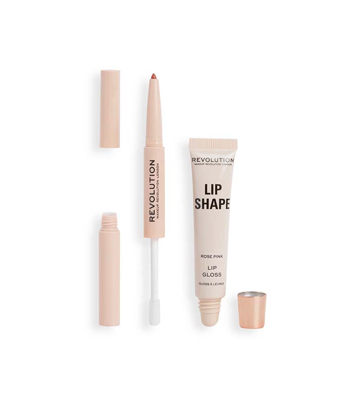 Revolution - Set labbra Lip Shape - Rose Pink