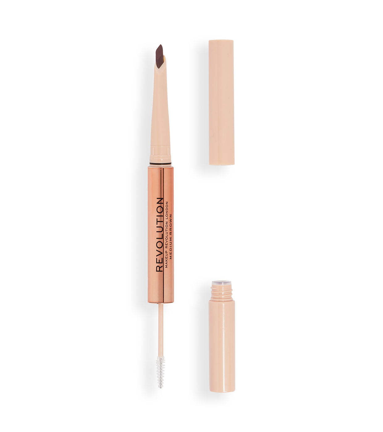 Revolution - Matita Sopracciglia Fluffy Brow Filter Duo - Medium Brown