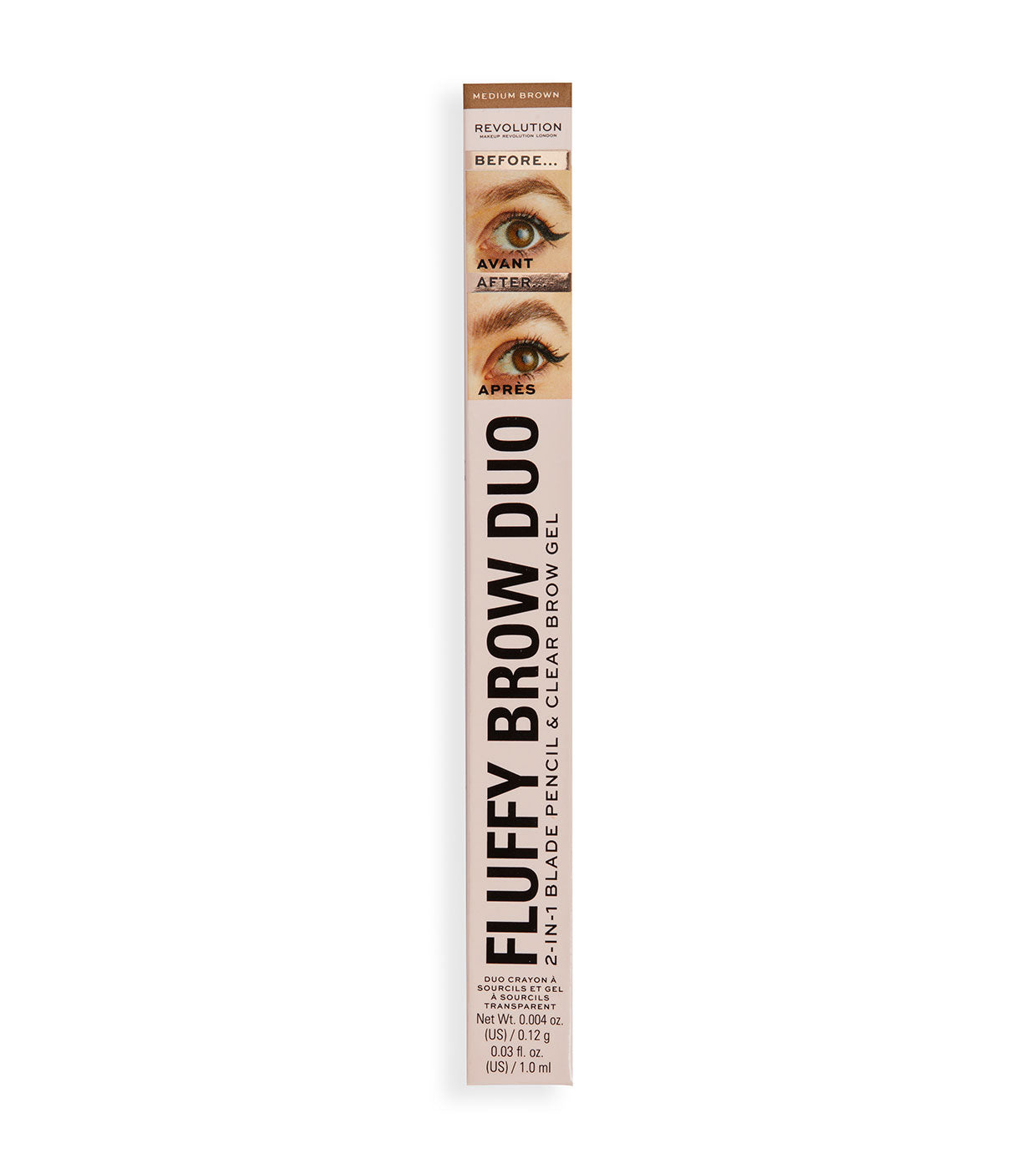 Revolution - Matita Sopracciglia Fluffy Brow Filter Duo - Medium Brown