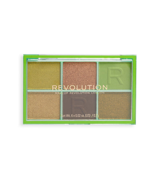 Revolution - Mini palette ombretti Mini Colour Reloaded - Its Giving Green