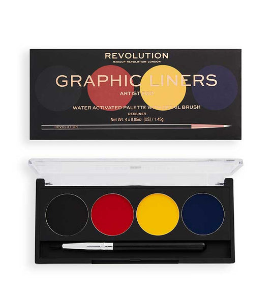 Revolution - Tavolozza di eyeliner grafici attivati dall'acqua - Artist Ego