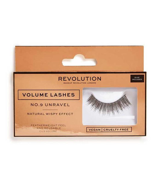 Revolution - Pestanas Falsas Volume Lashes - Nº.9 Unravel