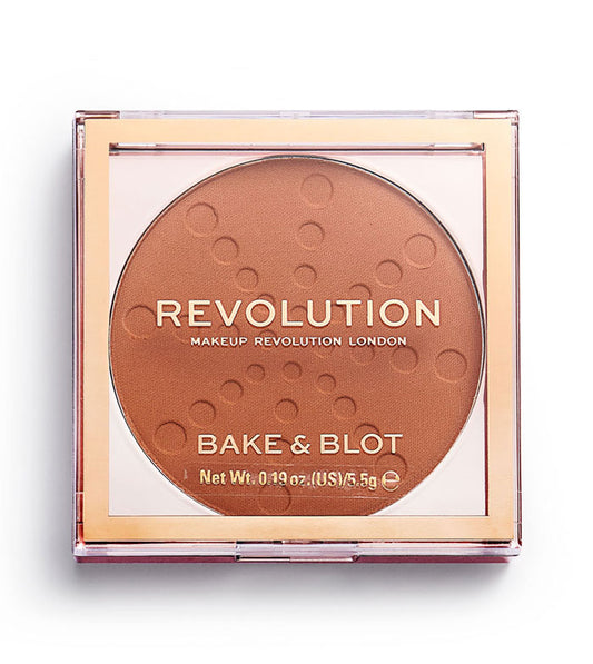 Revolution - Cipria Compatta Bake & Blot - Arancio