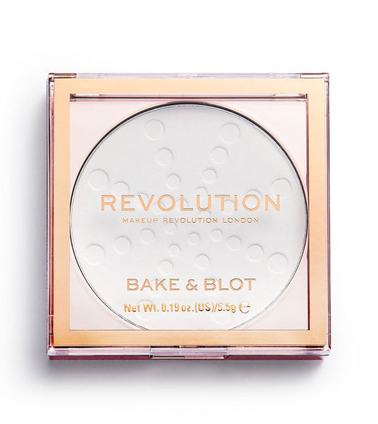 Revolution - Pó Compacto Bake & Blot - White