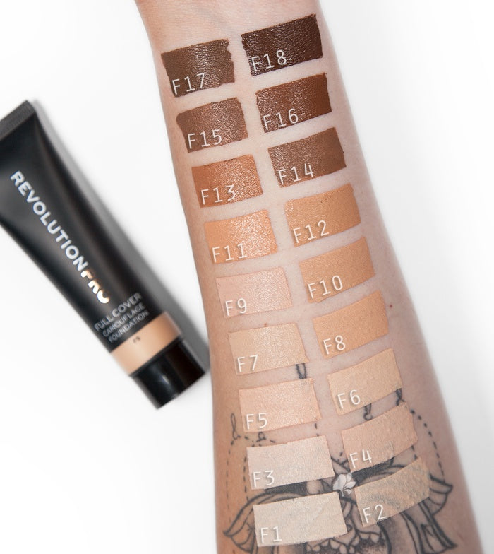 Revolution Pro - Base de maquillaje Full Cover Camouflage - F17