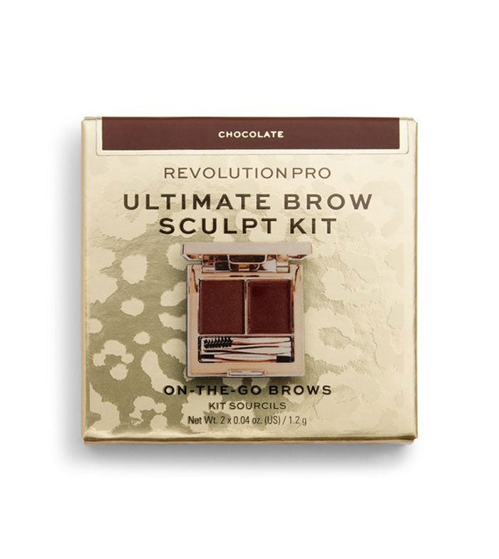 Revolution Pro - Kit de cejas Ultimate Brow Sculpt Kit - Chocolate
