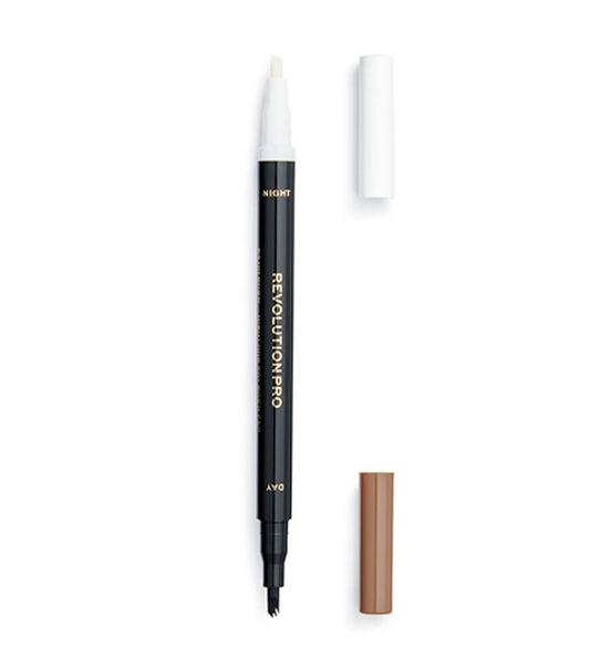Revolution Pro - Matita e siero per sopracciglia 24H Brow - Ash Brown
