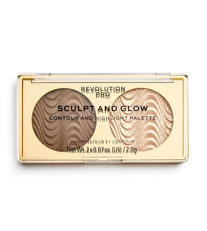 Revolution Pro - Paleta de Iluminador e Contorno Sculpt and Glow - Savanna Nights