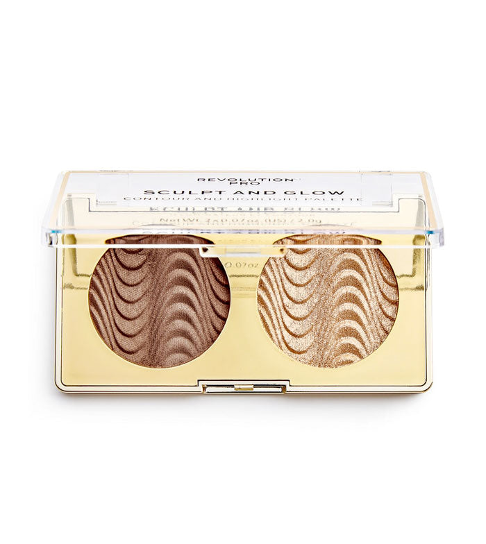 Revolution Pro - Paleta de Iluminador e Contorno Sculpt and Glow - Savanna Nights