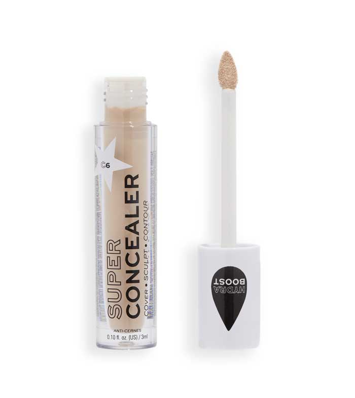 Revolution Relove - Corrector líquido Super Concealer Radiant Matte - C6