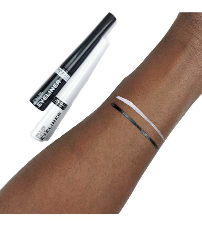 Revolution Relove - Delineador líquido Dip Eyeliner - Black