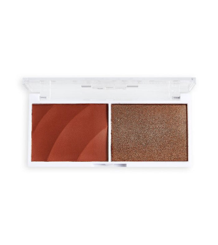 Revolution Relove - Dúo colorete e iluminador Colour Play Blushed - Baby