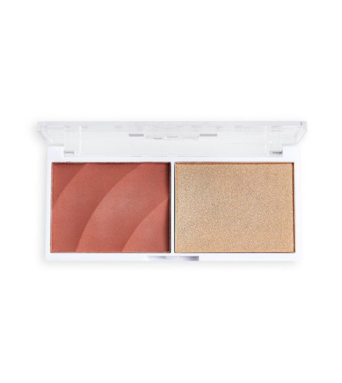 Revolution Relove - Dúo colorete e iluminador Colour Play Blushed - Kindness
