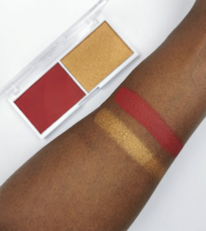 Revolution Relove - Dúo colorete e iluminador Colour Play Blushed - Wishful