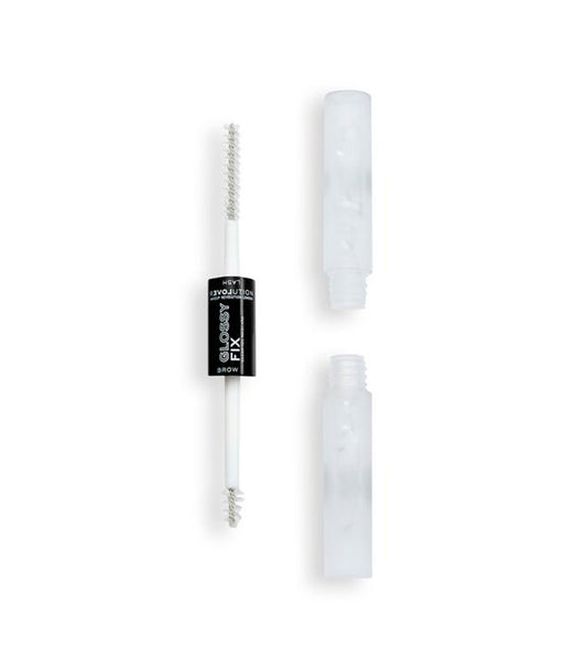 Revolution Relove - Gel para cejas y máscara de pestañas Glossy Fix - Transparente