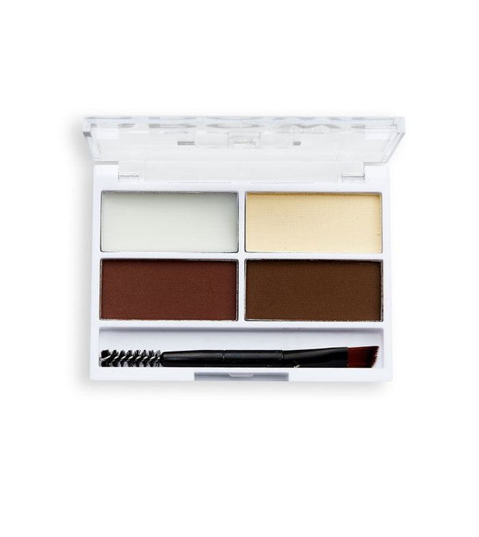 Revolution Relove - Kit de Sobrancelhas Colour Cult Brow Palette - Dark