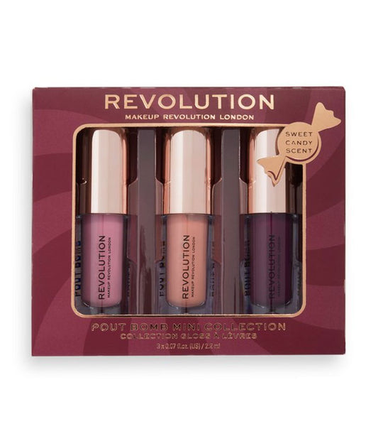 Revolution - Conjunto de Brilhos de Lábios Sweet Candy Mini Pout Bomb