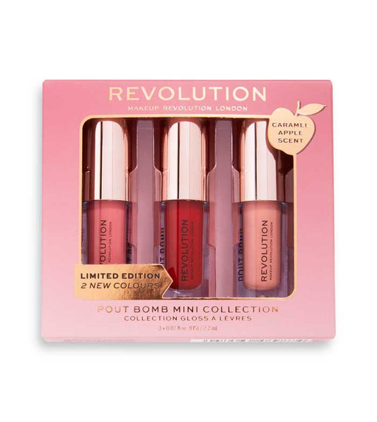Revolution - Conjunto de Mini Brilhos Labiais Pout Bomb - Caramel Apple
