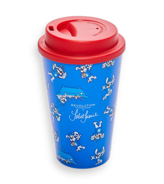 Revolution Skincare - *Jake Jamie x Slush Puppie* - Recipiente e discos desmaquilhantes reutilizáveis