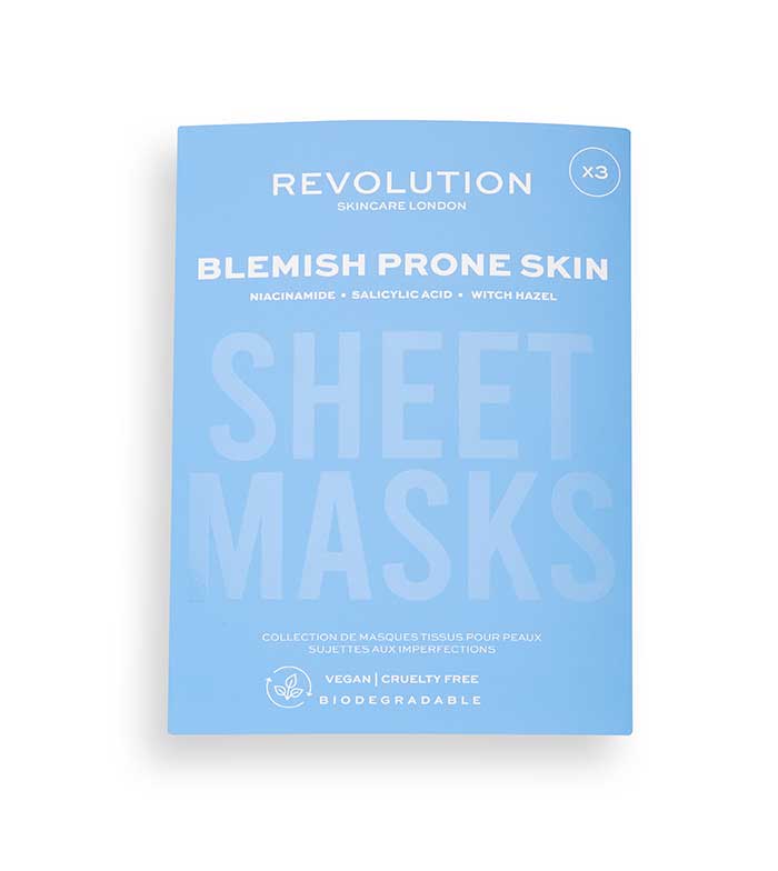 Revolution Skincare - Pack de 3 mascarillas para pieles con imperfecciones