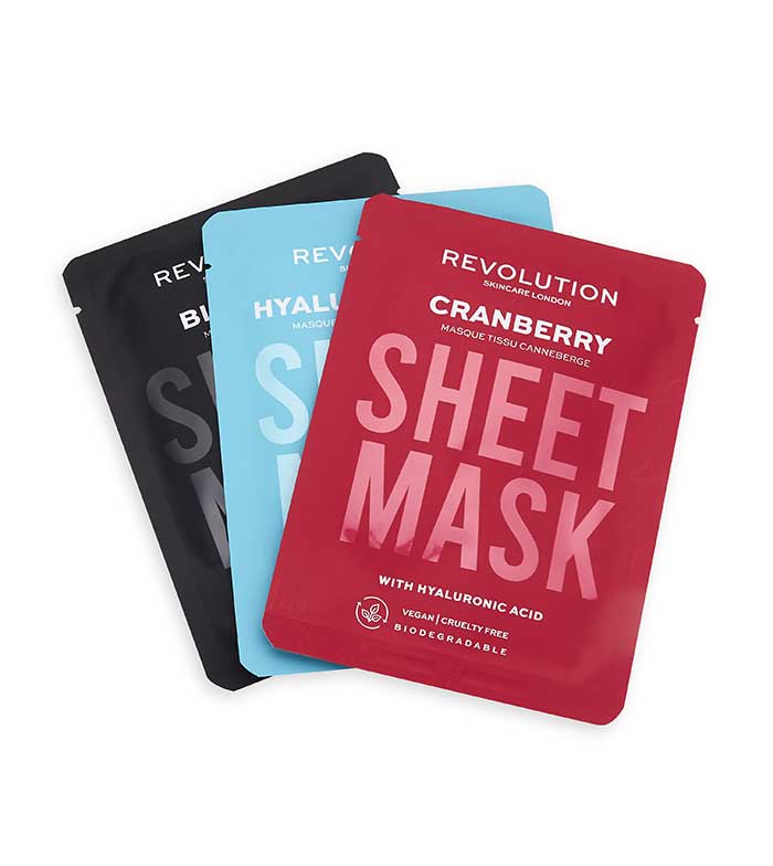 Revolution Skincare - Pack de 3 mascarillas para pieles deshidratadas