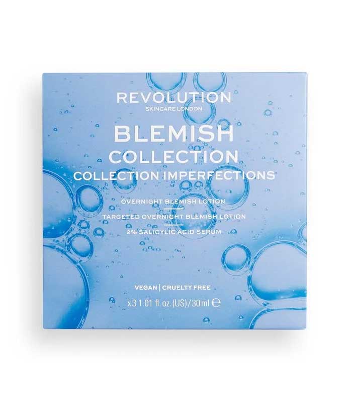 Revolution Skincare - Set di Lozione Imperfezioni + Siero + Lozione Essiccante Blemish Collection