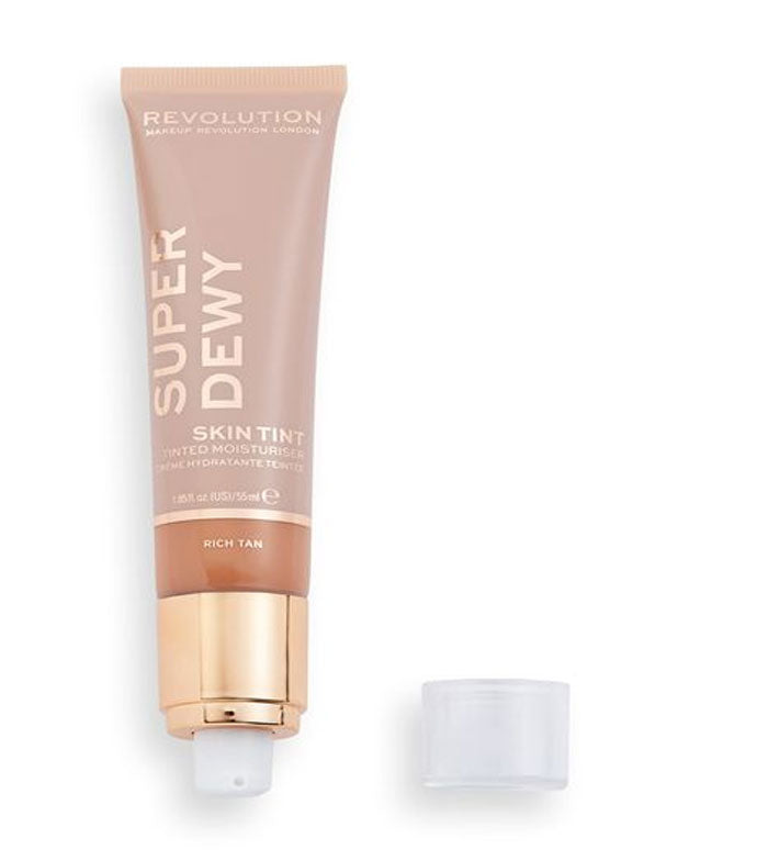 Revolution - *Super Dewy* - Idratante colorato Super Dewy Skin Tint - Rich Tan